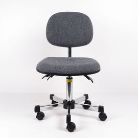 중국 피마자를 가진 의자를 드는 3개 2개 수준 조정 회색 직물 인간 환경 공학 ESD 의자 공장