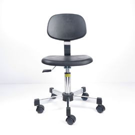 중국 까만 폴리우레탄 ESD 청정실은 360도 회전대 조정가능한 의자를 착석시킵니다 공장