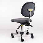 피마자를 가진 의자를 드는 3개 2개 수준 조정 회색 직물 인간 환경 공학 ESD 의자 협력 업체