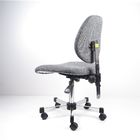 회색 직물 인간 환경 공학 작업대는 조정가능한 큰 뒤 실험실 의자를 착석시킵니다 협력 업체