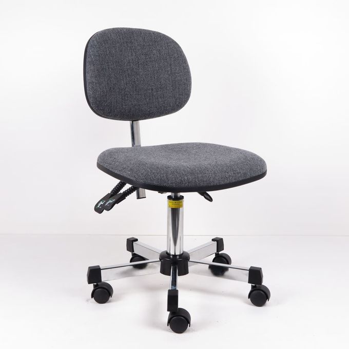 피마자를 가진 의자를 드는 3개 2개 수준 조정 회색 직물 인간 환경 공학 ESD 의자